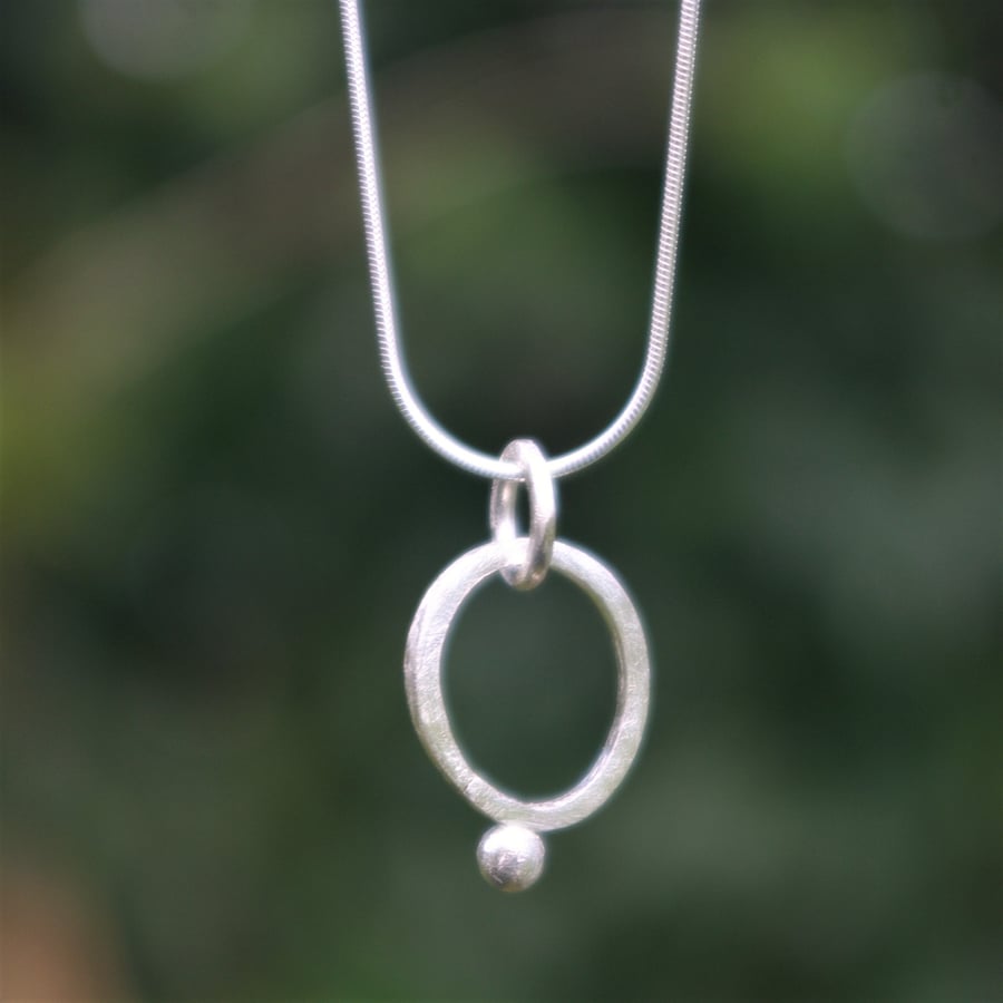 Eco Silver Seed Pod Necklace