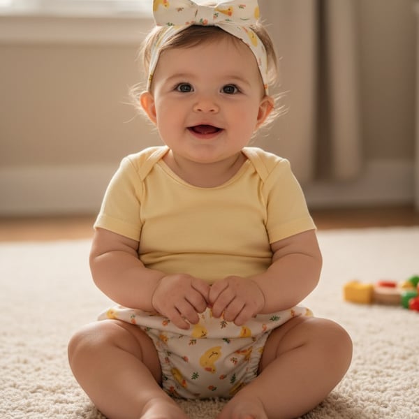 Bloomers and headband age 3mth to 18mth
