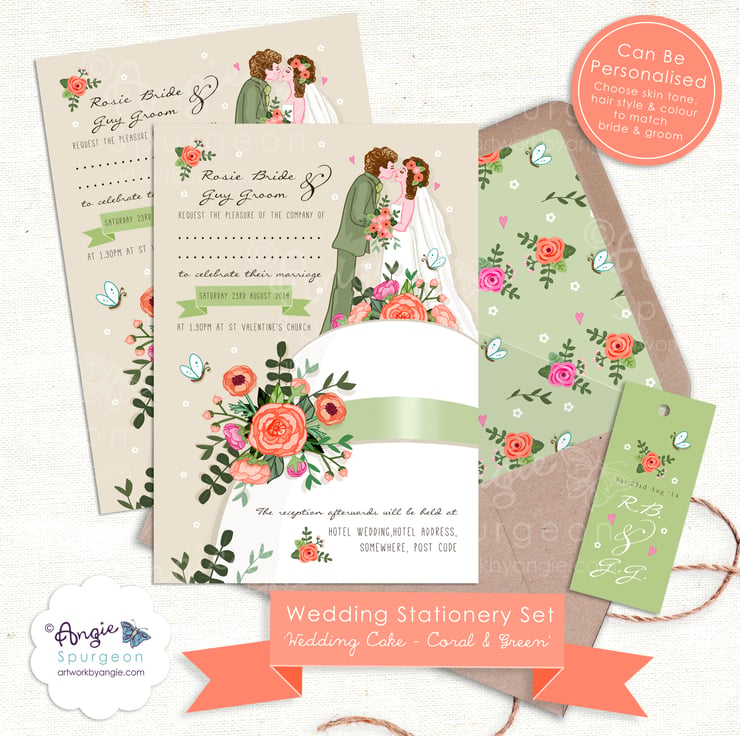 DIY Printable Wedding Stationery Set - Customis... - Folksy
