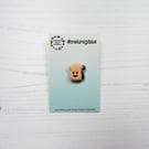 Happy Toast mini pin