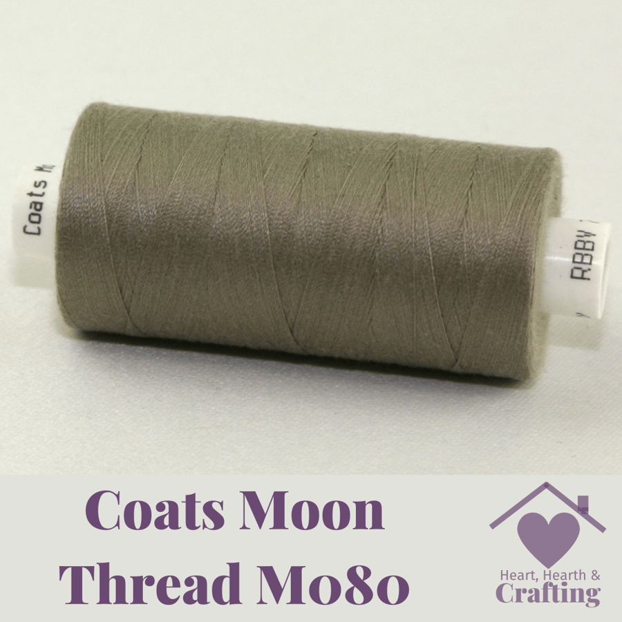 Sewing Thread Coats Moon Polyester – Grey M080