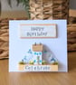 Happy Birthday Card With Removable Wooden Cottage Gift - Image 2
