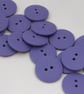 Flat Plain Light Purple Buttons 20mm 24 pieces - Image 1
