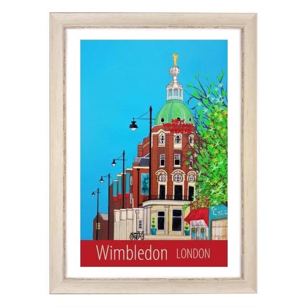 Wimbledon, London travel poster print by Susie West