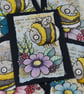 summer bee - original collaged aceo - Image 1