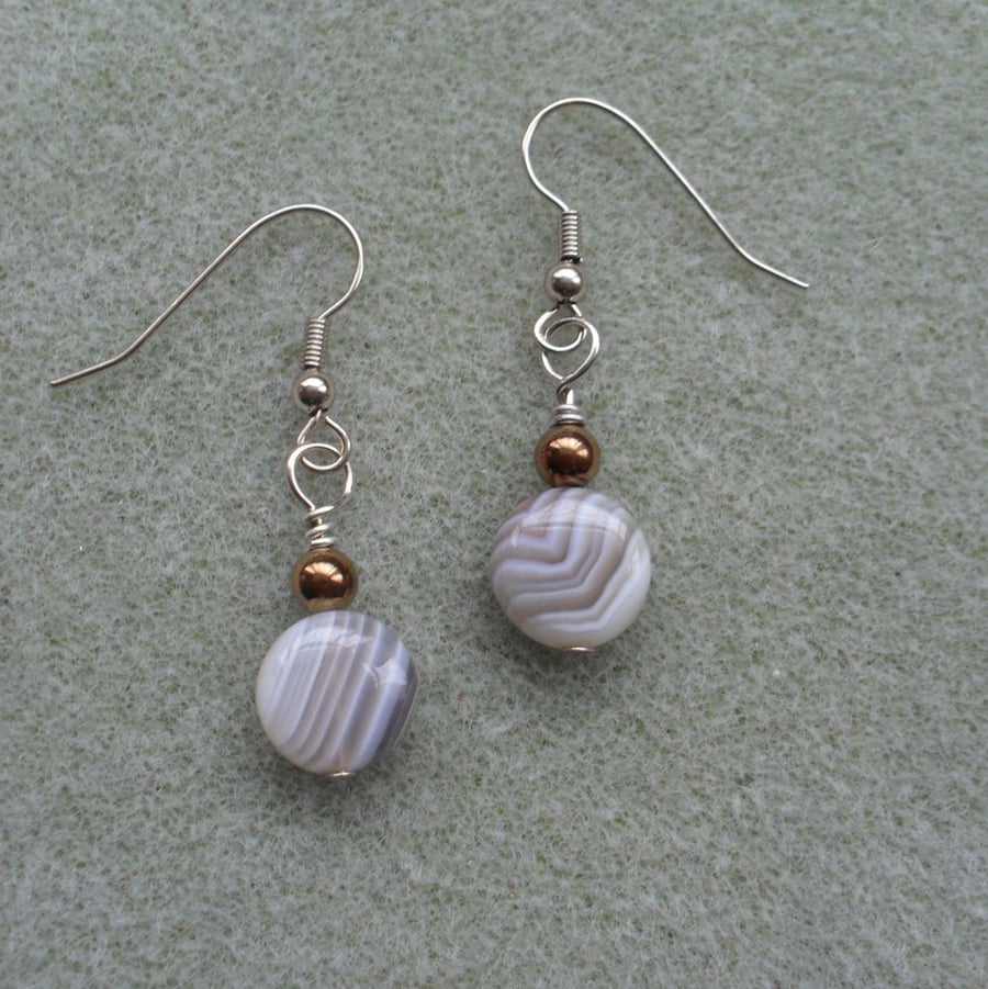 Botswana Agate Earrings