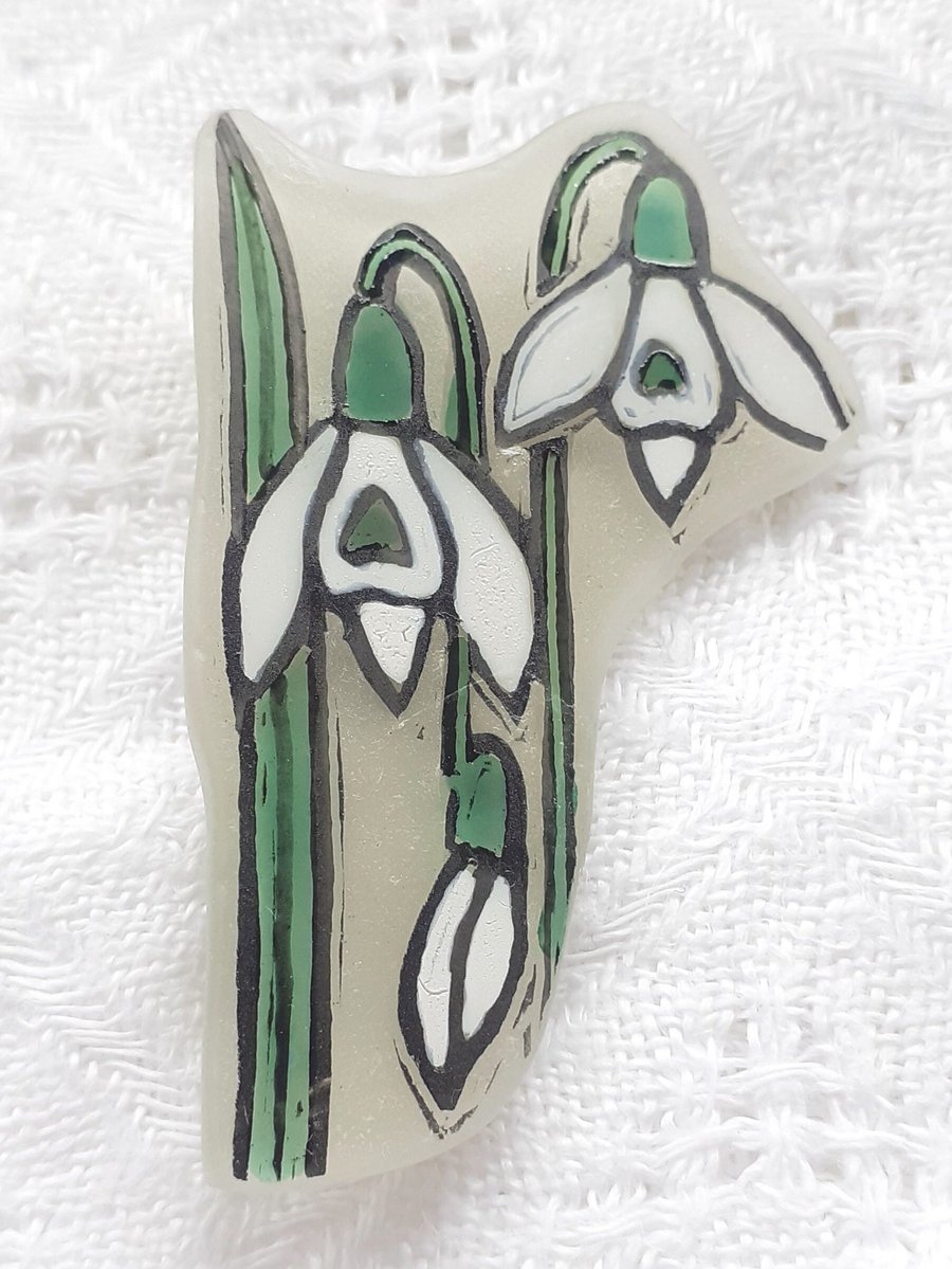 Snowdrops Brooch