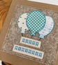 Birthday balloon appliqué card - Image 4