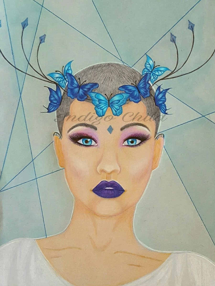 Art Drawing Butterfly Crown Drawing