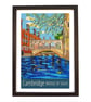 Cambridge, Bridge of Sighs travel poster print by Susie West - Image 2