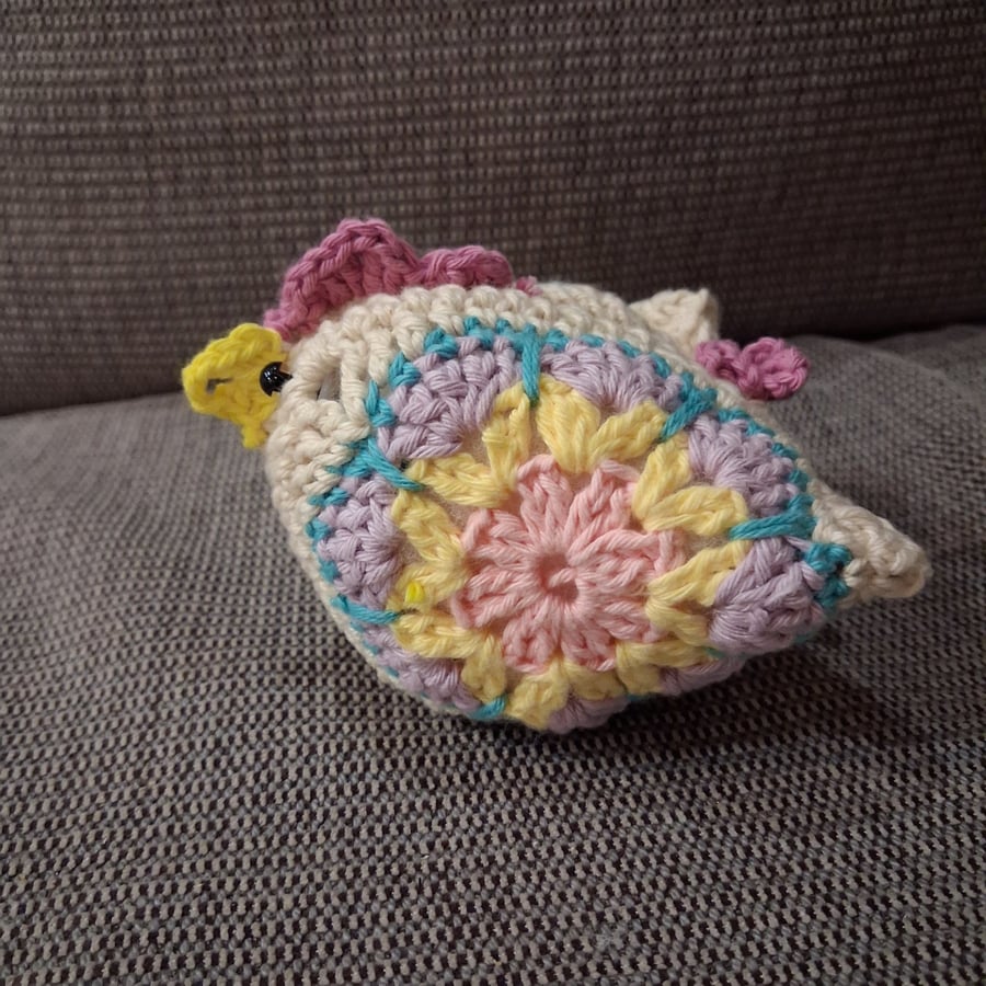 Crochet Granny Square Chicken 