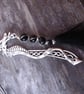 Dragon Bookmark, Black Agate Wire Wrapped Bookmark - Image 1