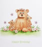 Mammy Bear with Cubs Birthday Card - Image 3