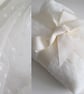 RESERVED - 8M Ivory Spot Tulle Fabric - Image 1