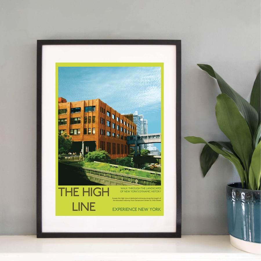 The High Line, New York USA Travel Print from Silver and Paper Prints I005