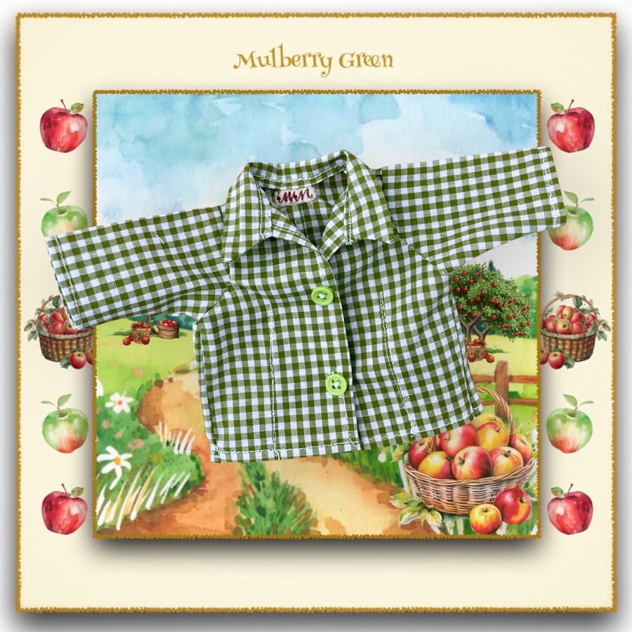 Olive Green Checked Shirt