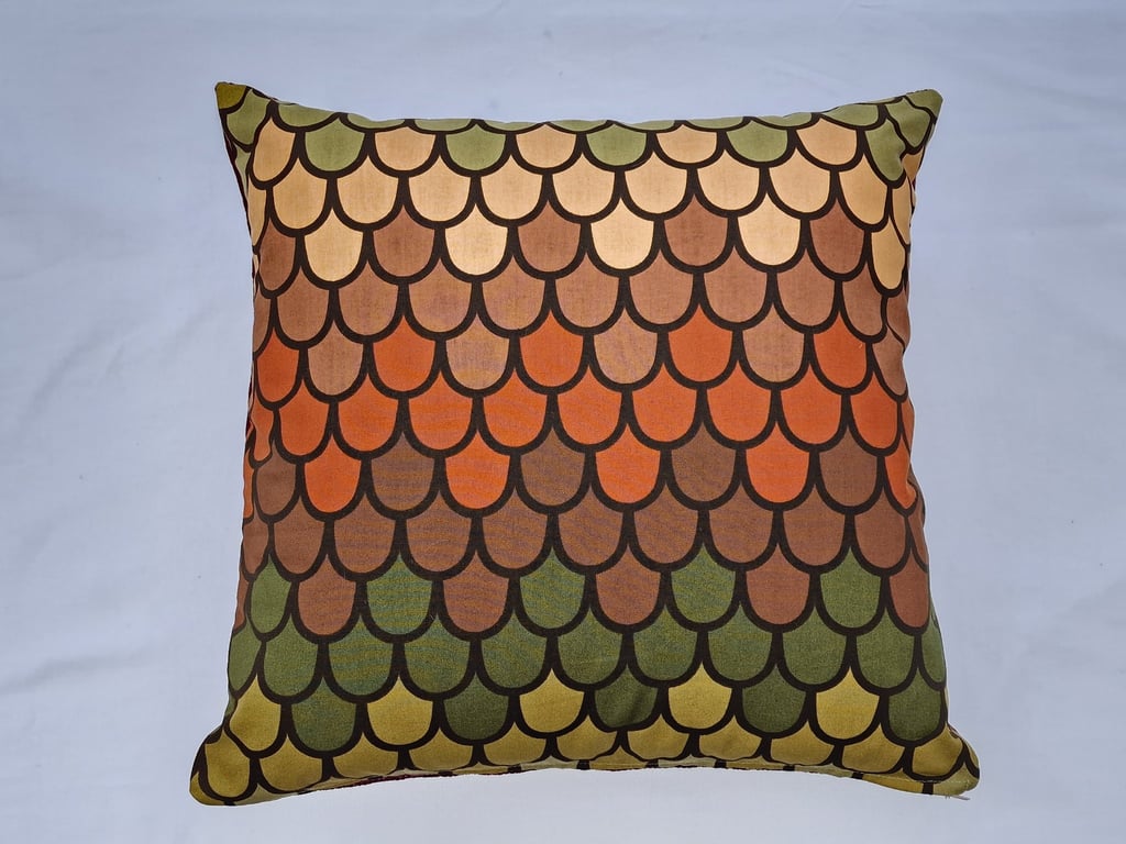 Handmade Heals Humphrey Spender "Sirocco" cotton velvet scatter cushion cover