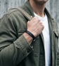 Personalised Leather Bracelet with Coordinates and Optional Secret Message  - Image 5