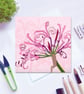 Pink Flower Card Collection - Lacecap Hydrangea, Echinacea. Peony, Nerine - Image 5