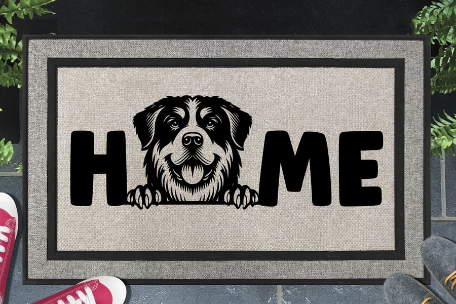 Greater Swiss Mountain Dog Home Door Mat - All Weather Doormat - 45x70cm 