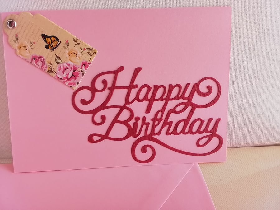Birthday card. Handmade Birthday card. Ref 111