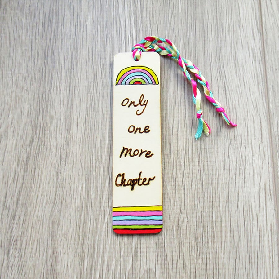 Bookmark, readers gift, colourful, rainbow