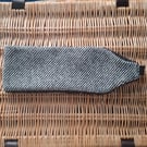 Cosy Earwarmers - Black and White Stripe Harris Tweed 
