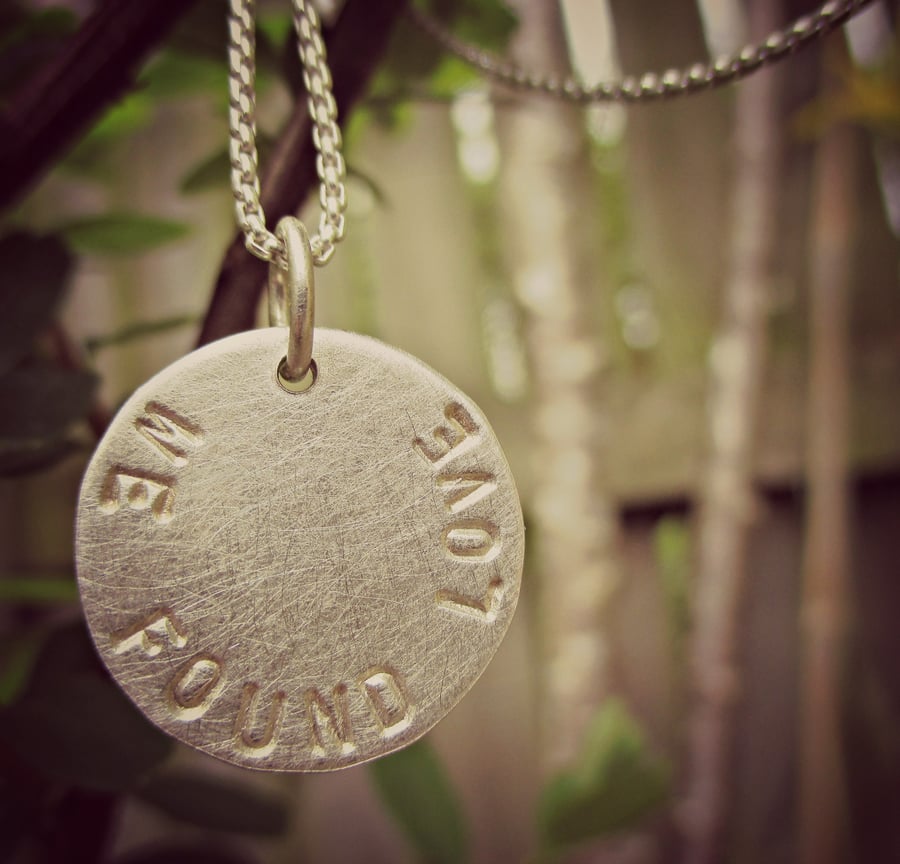 SILVERY MOON - personalised and custom made for YOU!  Word necklace