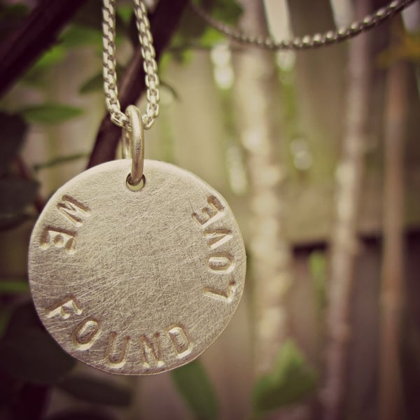 SILVERY MOON - personalised and custom made for YOU!  Word necklace