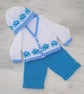 Elephant Knitting Pattern for Baby Sweater, Trousers and Hat Outfit.  Digital - Image 2