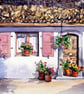 French Doorway watercolour painting tutorial 