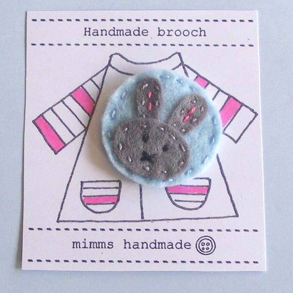 brooch handmade bunny