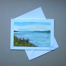 original hand painted watercolour landscape greetings card ( ref FA512 K3 )