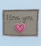 "I Love You" Card with either a Pocket Hug or a Love Token - Image 3