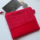 Floral  Cord Coin Purse