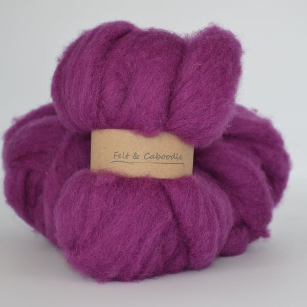 Dewberry Carded Corriedale wool fibre