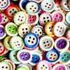50 Mixed Design Wooden Buttons, 15mm Wooden Buttons