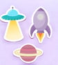 Space Themed Die Cut Sticker Pack - Image 6