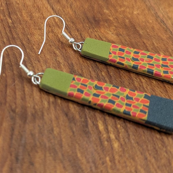 Autumnal drop earrings
