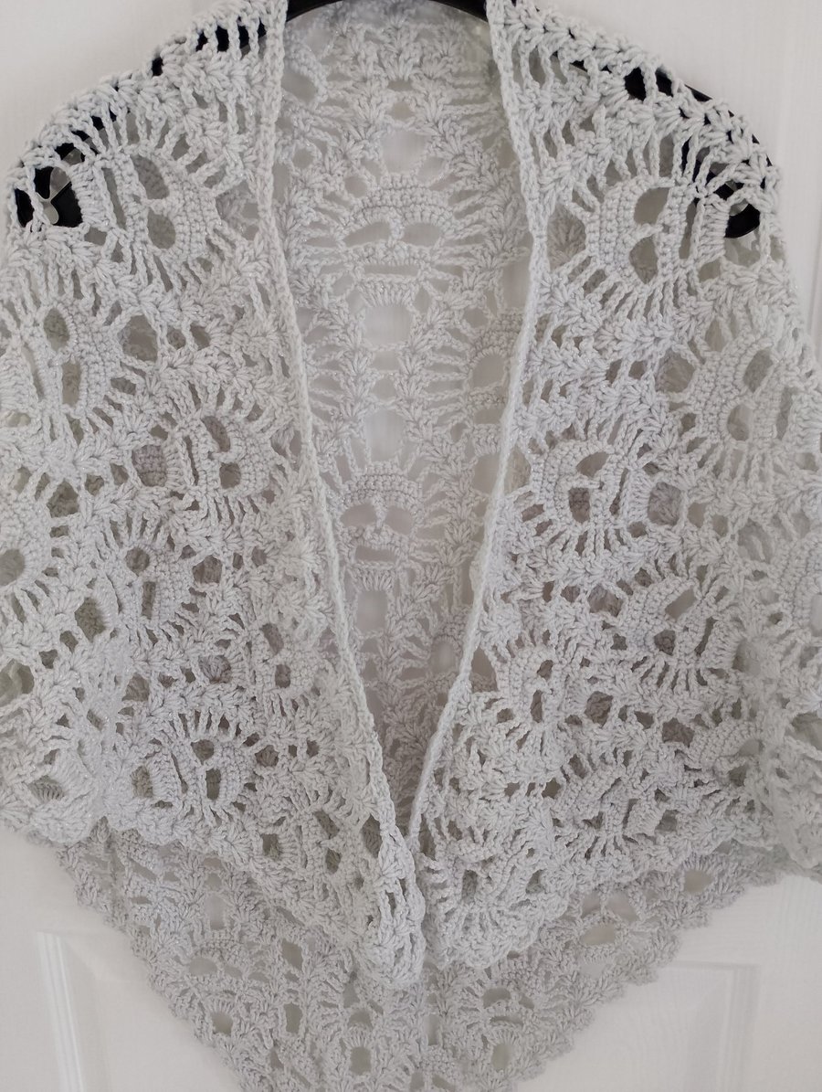 Lost Souls Shawl in silver -grey