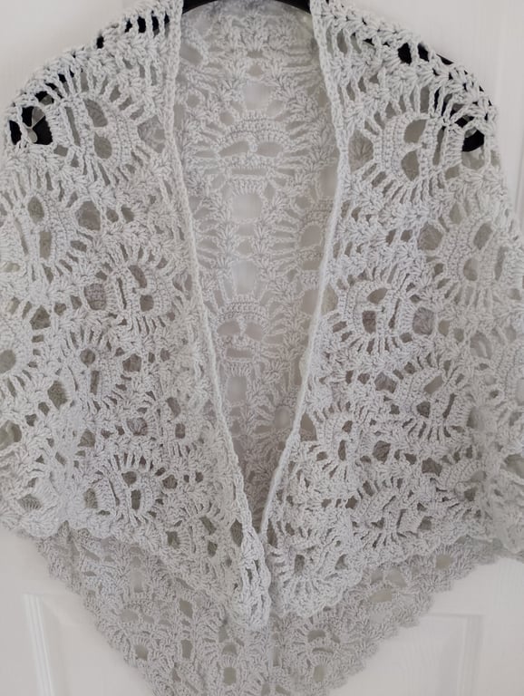 Lost Souls Shawl in silver -grey
