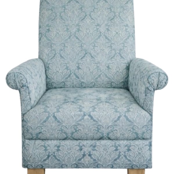 Laura Ashley Beaulieu Duck Egg Fabric Adult Chair Armchair Accent Small Bedroom 