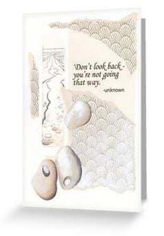 Inspirational quote blank greeting card notelet