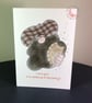 Dad with Pasty, Blank Card - Image 1