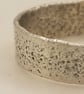 Sterling Silver Sandcast Style Texture Ring – Rustic Pinky Ring - Image 2