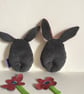Kawaii Wish Guardian Handmade Plushie Bunny with Silver Dandelion, Nursery - Image 2
