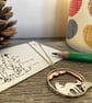Sterling silver and copper fox and hedgehog necklace - Image 2