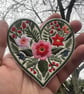 Wedding Botanical Heart Patch Embroidered Floral Love Iron On Sew On - Image 6