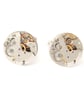 Novelty Retro Futuristic Cufflinks of real watch hearts, wedding gift for groom - Image 2