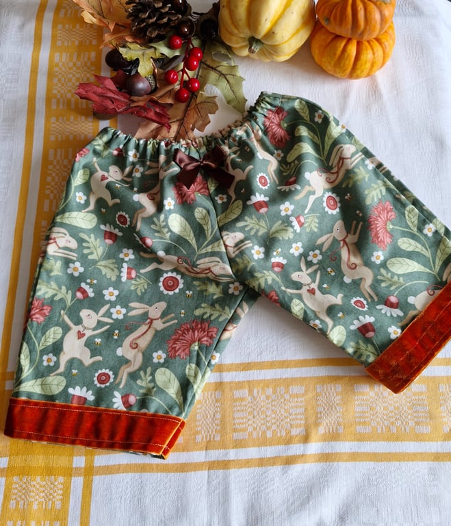 Treasure Seeker Slacks- Woodland rabbit Trousers